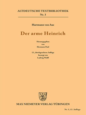 cover image of Der arme Heinrich